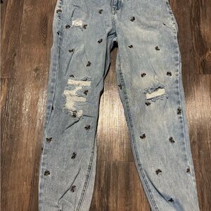Distressed Light Blue Women's Jeans